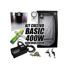KIT CULTIVO INTERIOR BASIC 400W ARMARIO 100X100X200CM
