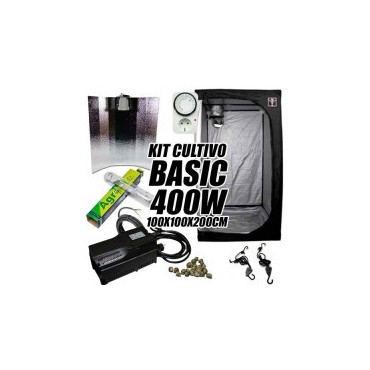 KIT CULTIVO INTERIOR BASIC 400W ARMARIO 100X100X200CM