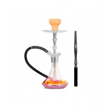 SHISHA ALADIN 36CM SHINY BOTTOM RED