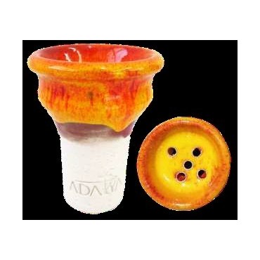 CAZOLETA CERAMICA ADALYA ROJO-NARANJA